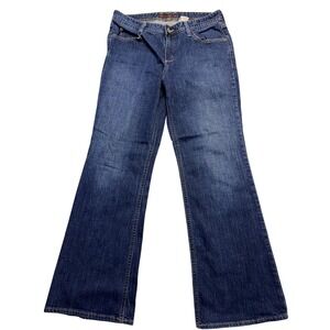 Eddie Bauer‎ Jeans Womens 10S 31x30 Blue Bootcut Stretch Denim Mid Rise Casual